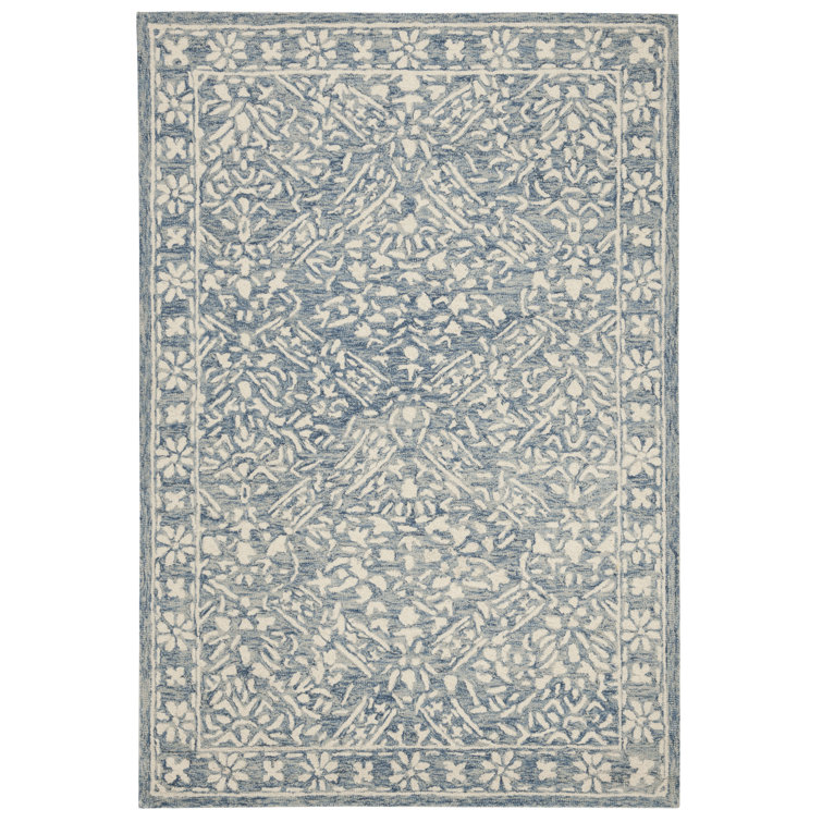Lauren Ralph Lauren Olivier Hand Tufted, Wool, Blue / Ivory Area Rug